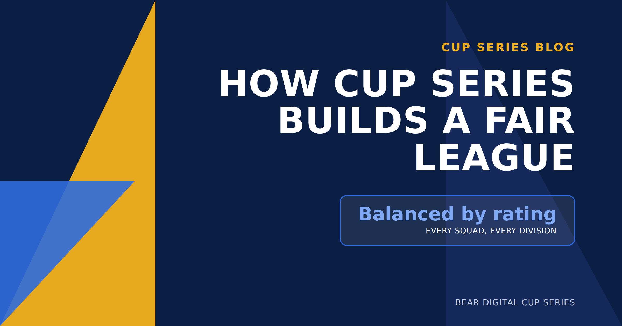 Behind the Scenes: How Cup Series Works
